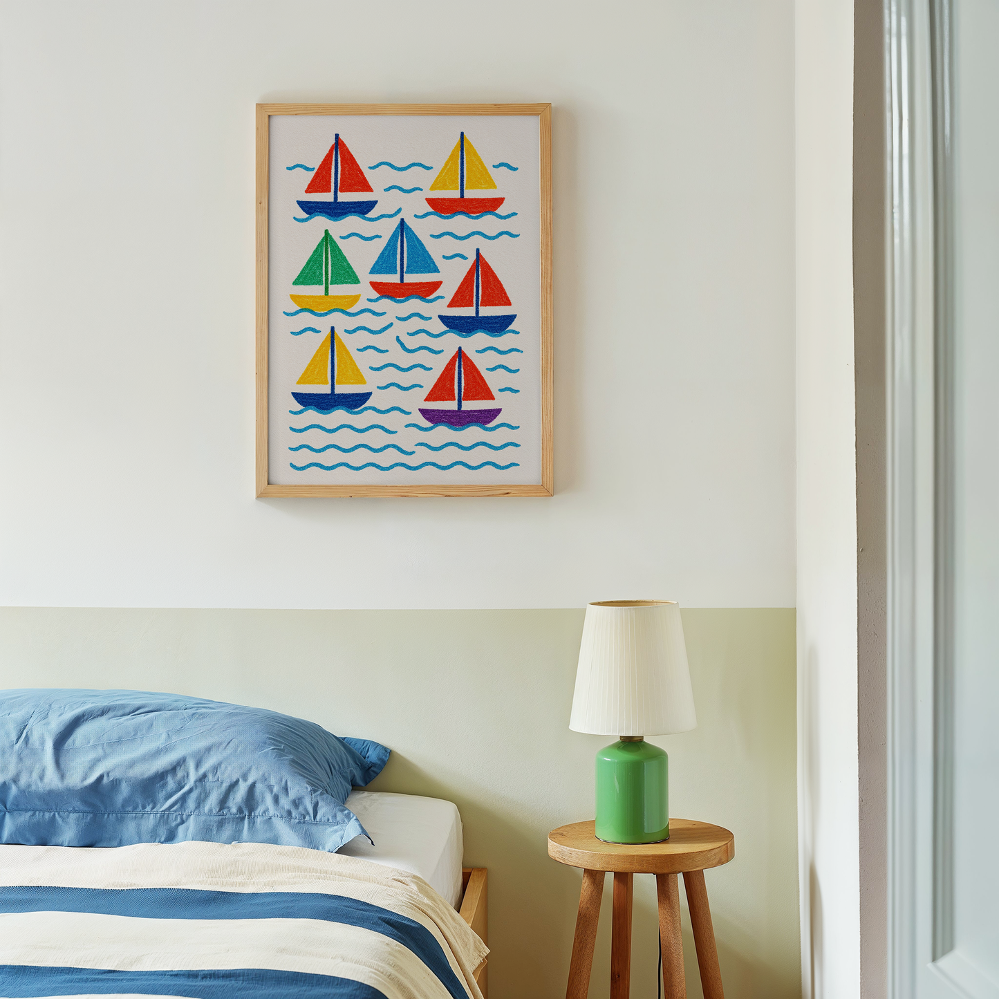 Cute sailing boats