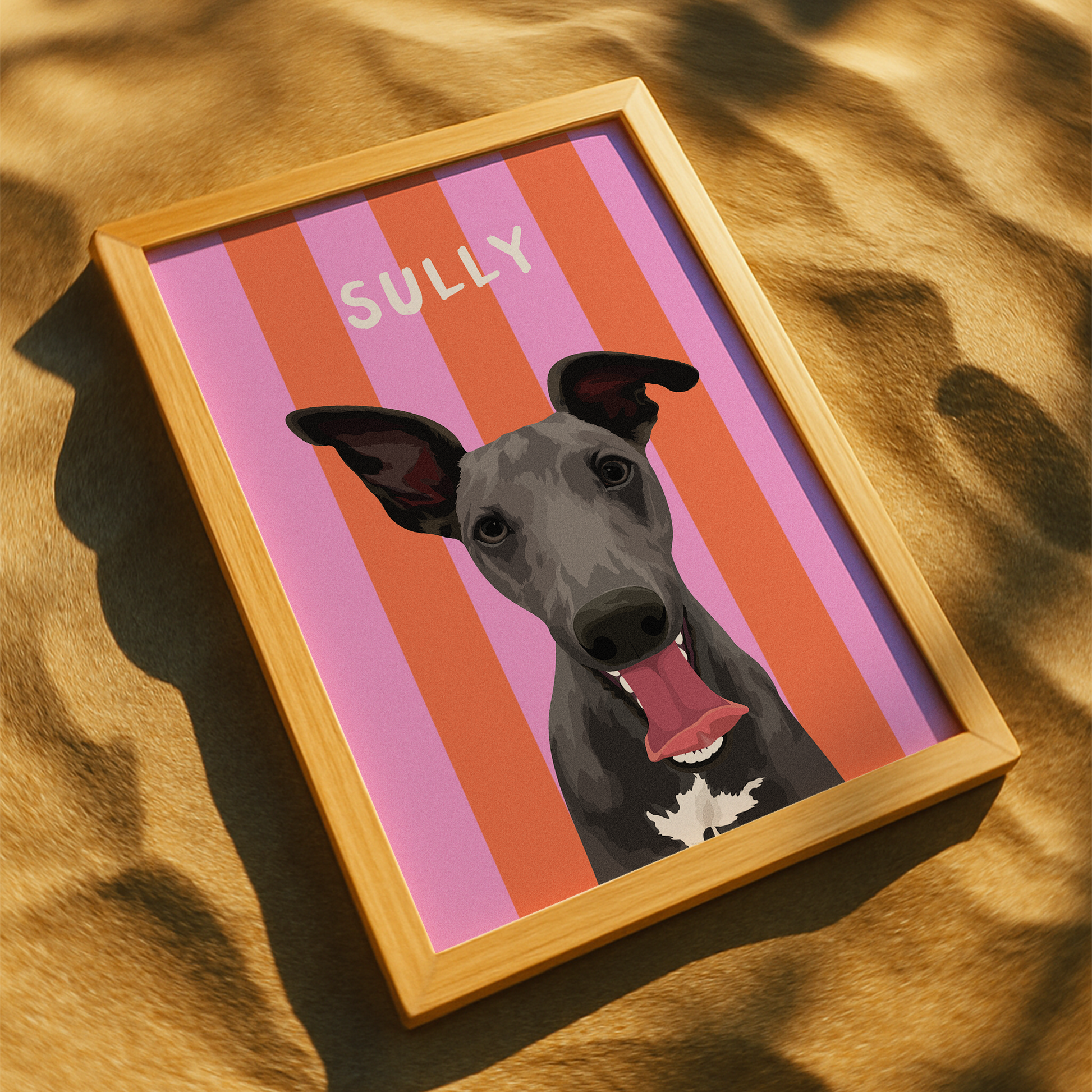Beach Stripes - Custom Pet Portrait™