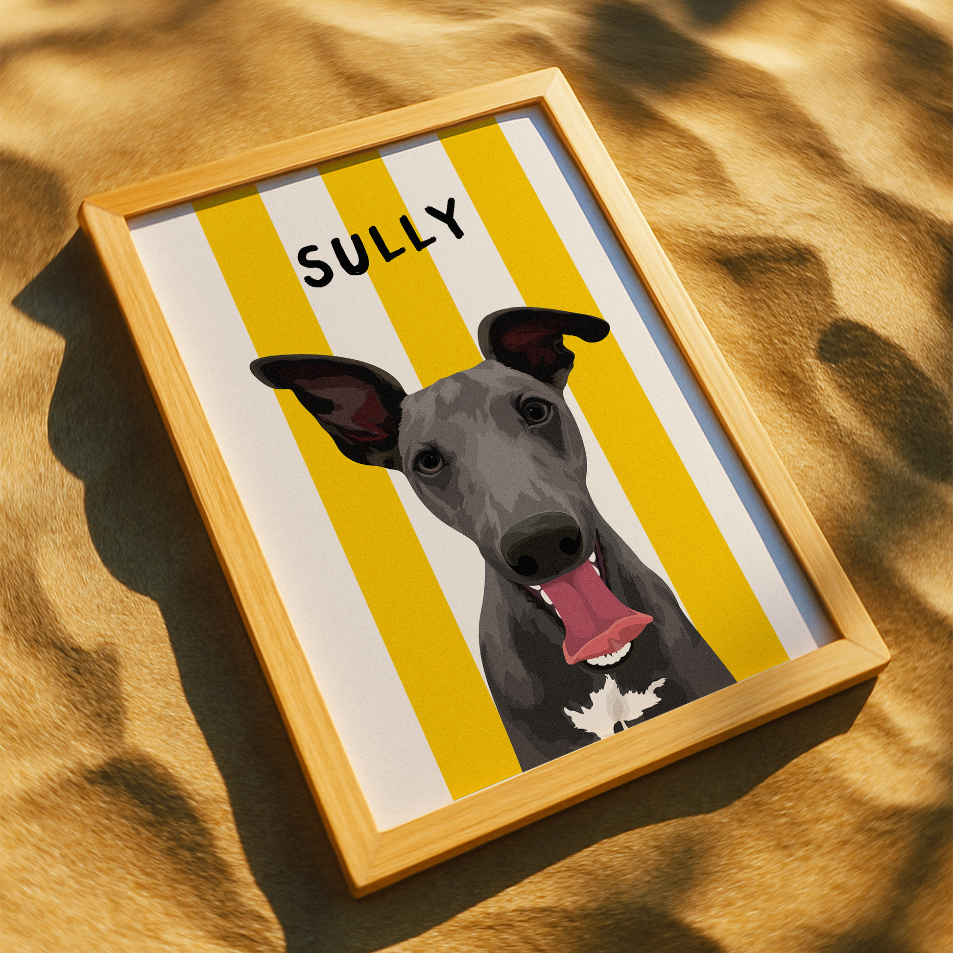 Beach Stripes - Custom Pet Portrait™