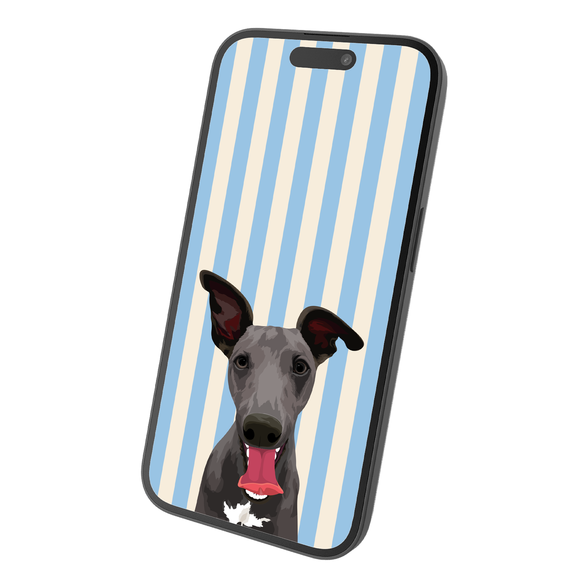 Beach Stripes - Custom Pet Portrait™