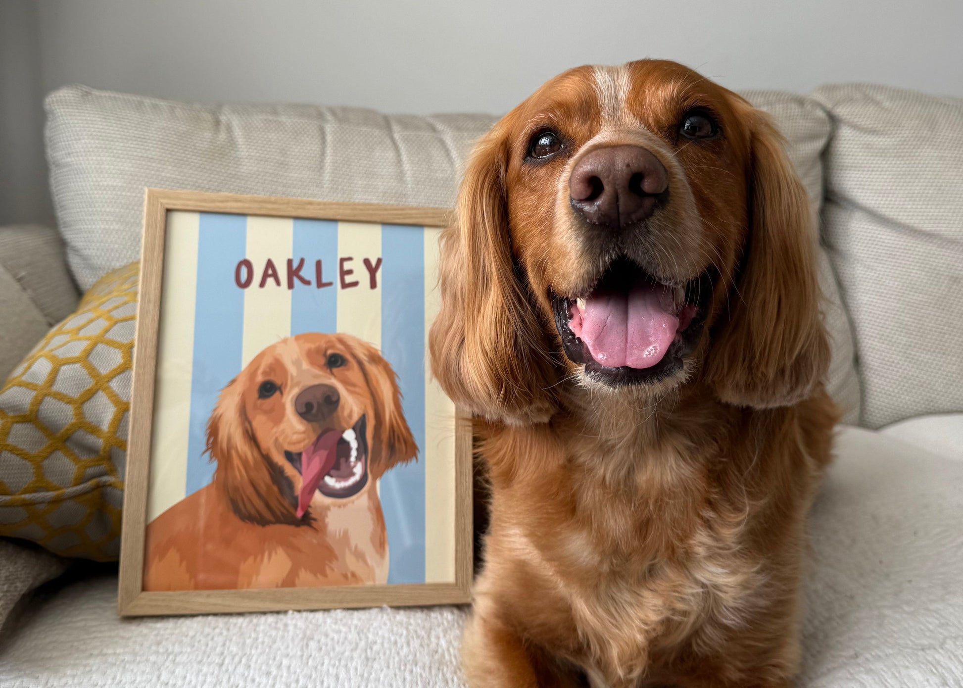 Beach Stripes - Custom Pet Portrait™