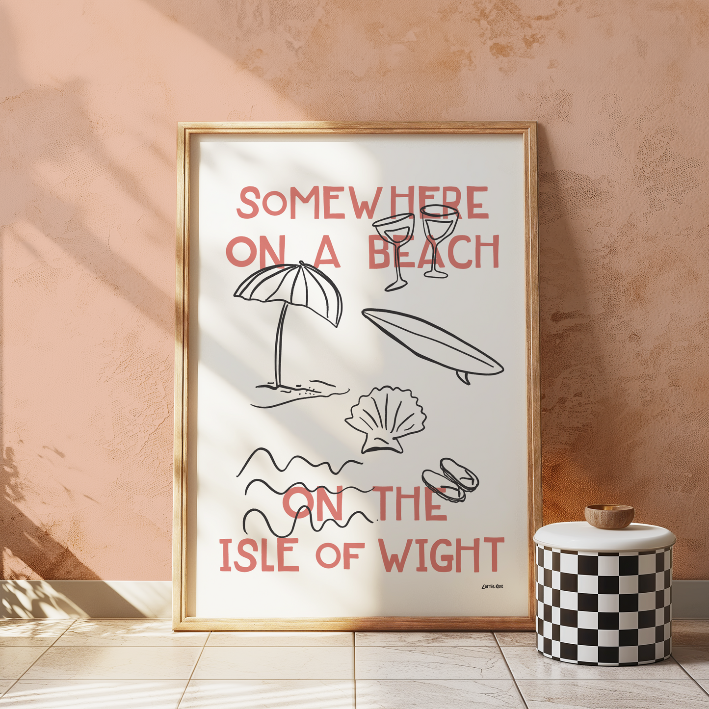 Somewhere On a Beach Print