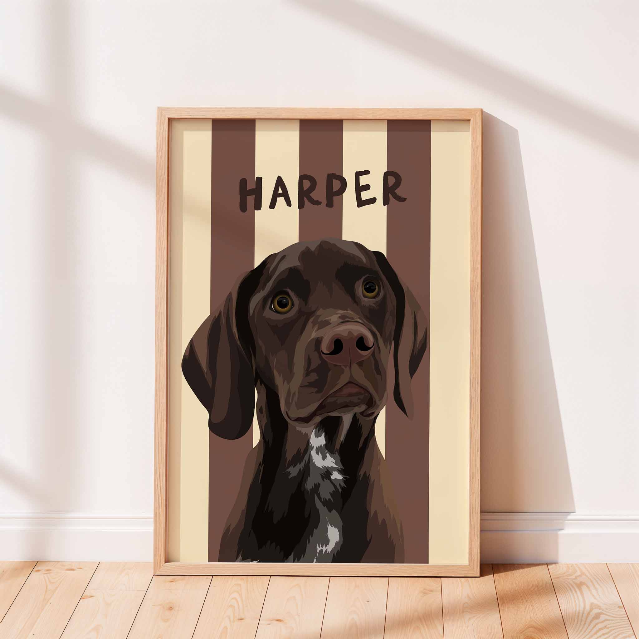 Custom Pet Portrait - Beach Stripes ™