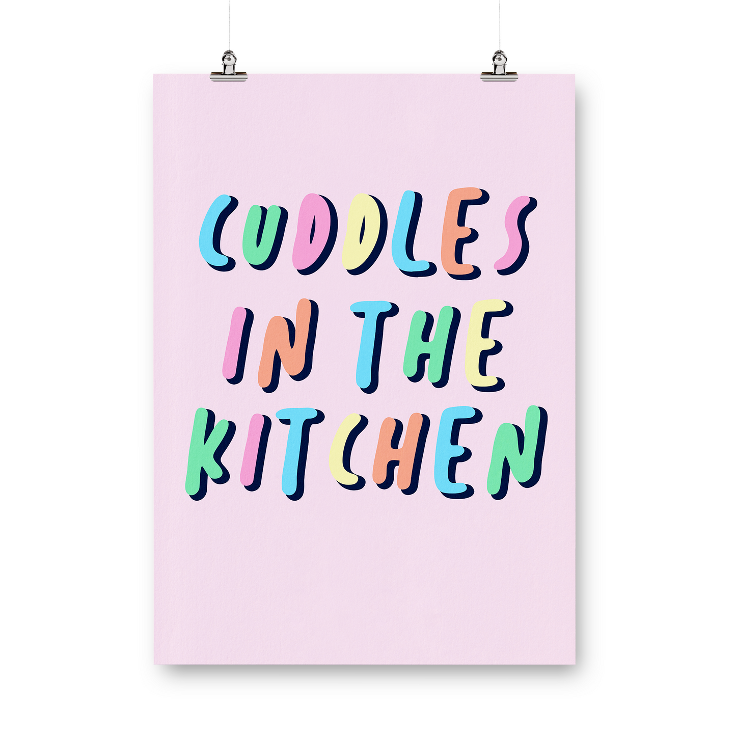 Cuddles In The kitchen Print