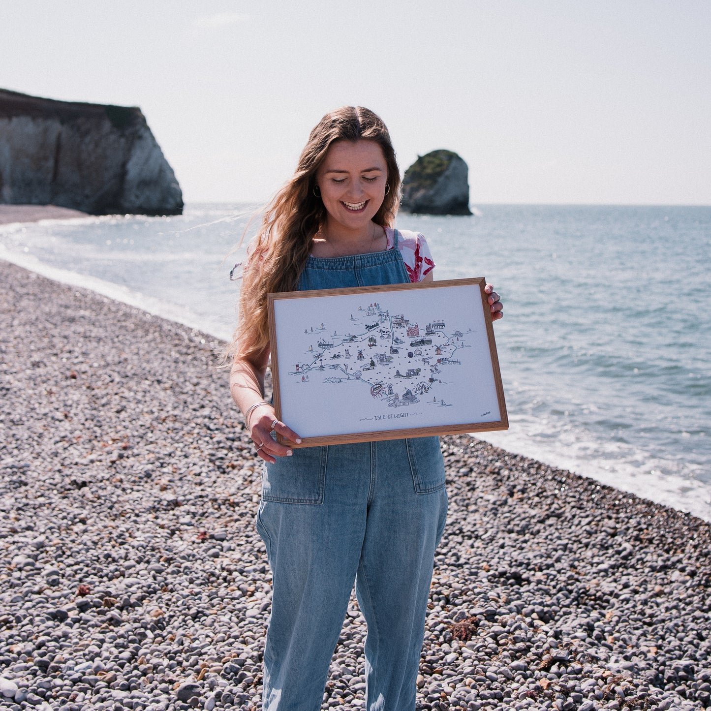 Lottie Rose's Hand-drawn IOW Map