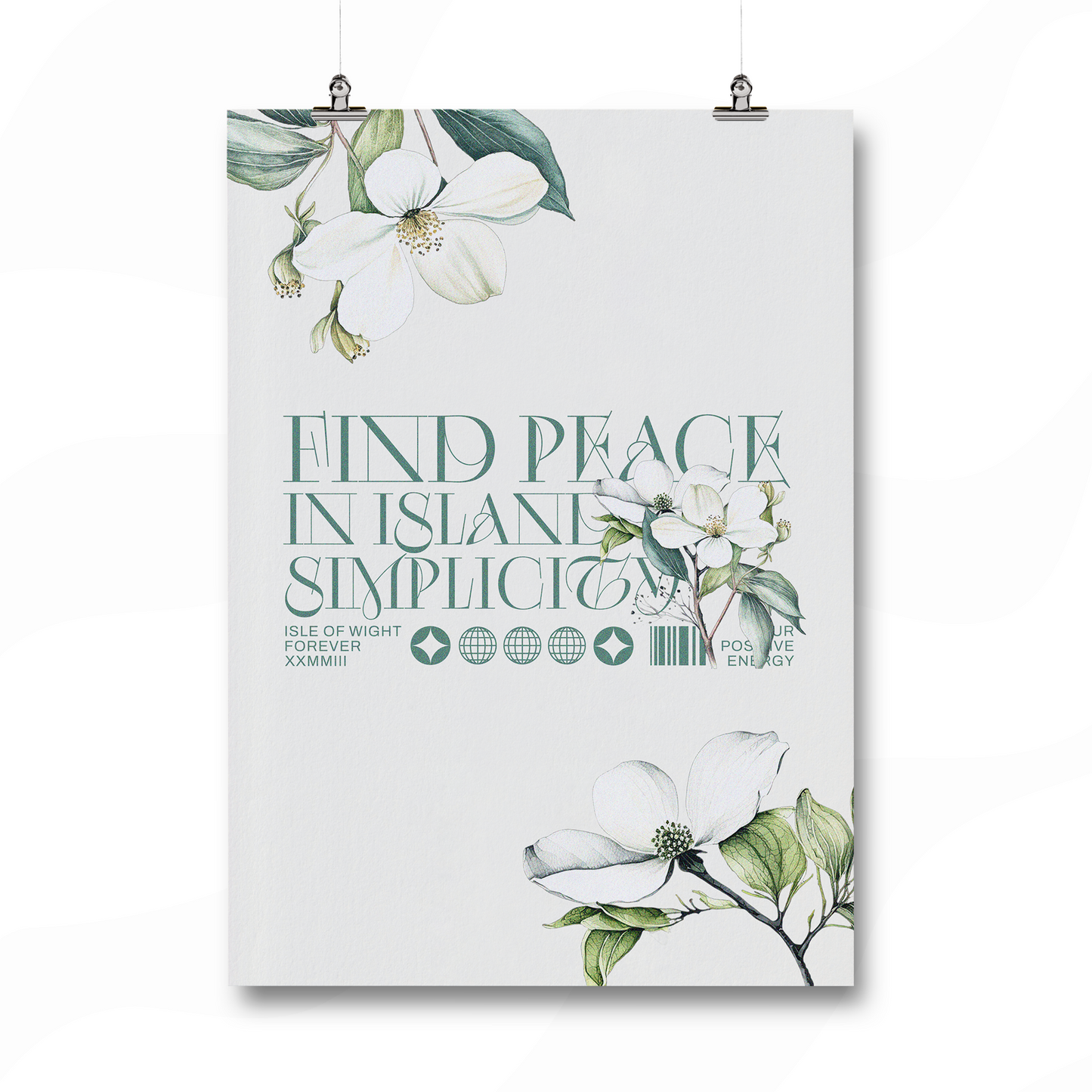 Find Peace in Island Simplicity Print