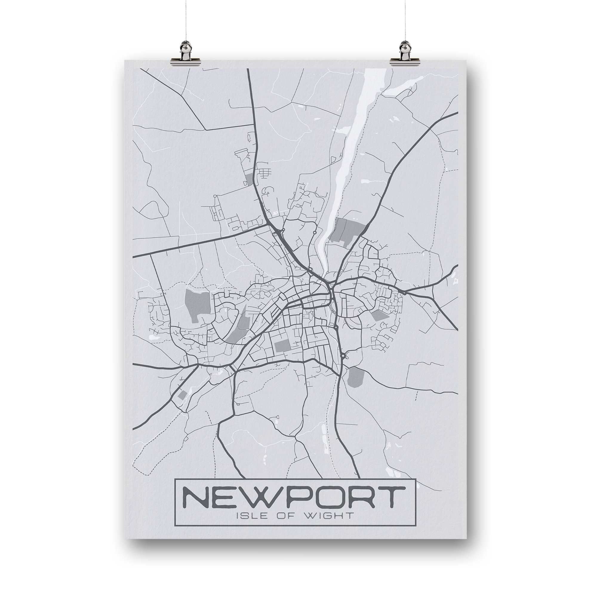 Greyscale Geographic Print