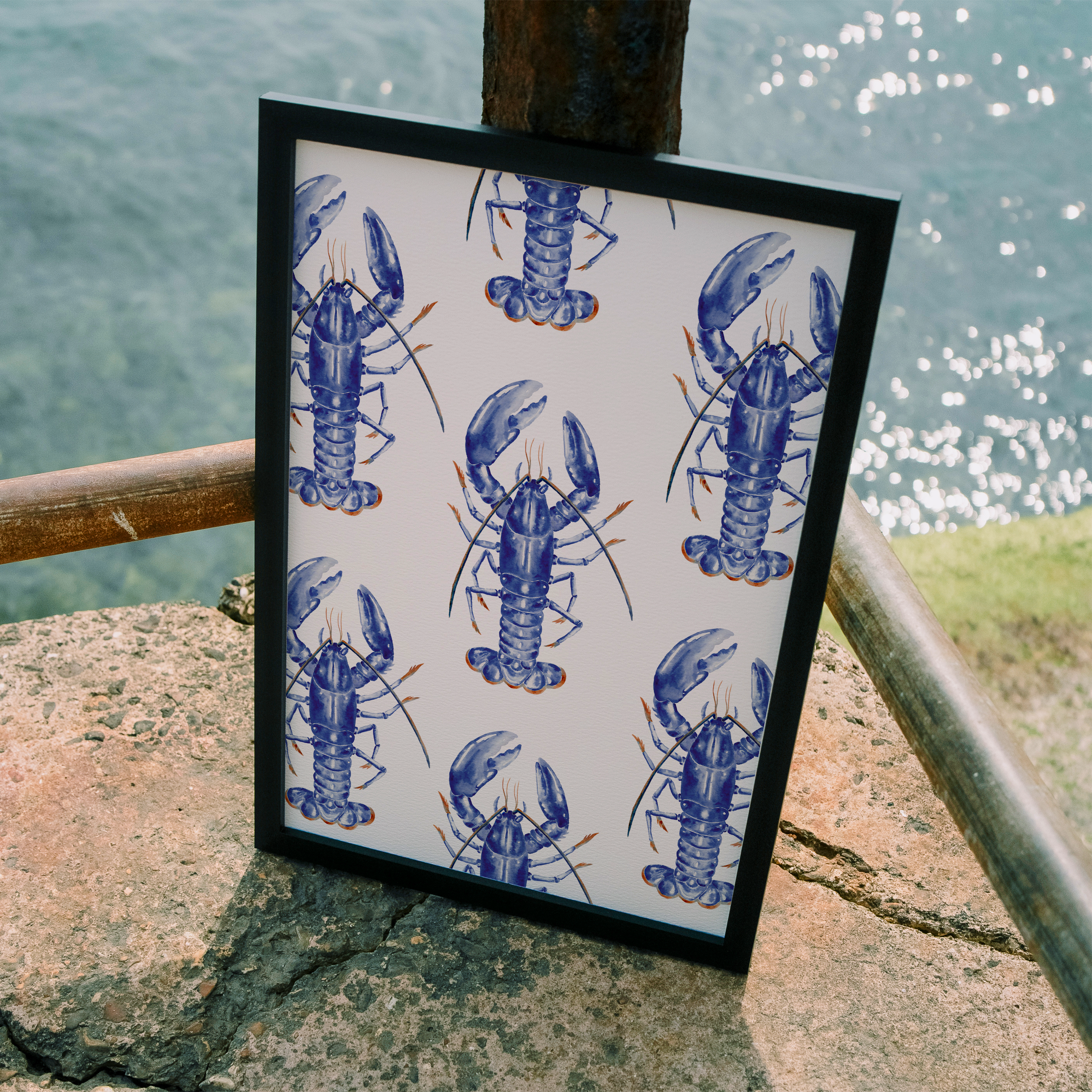 Lots of IOW Lobster Print