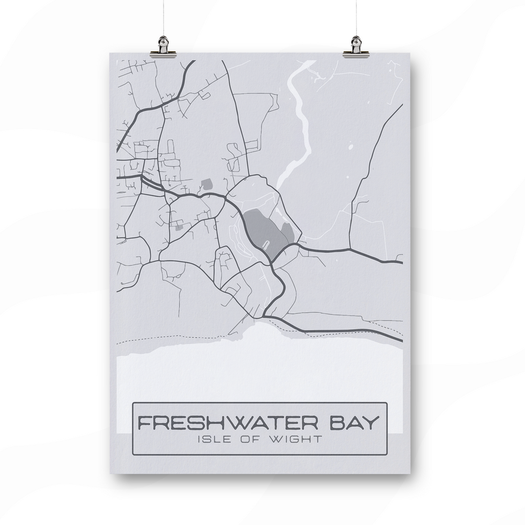 Greyscale Geographic Print