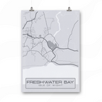Greyscale Geographic Print