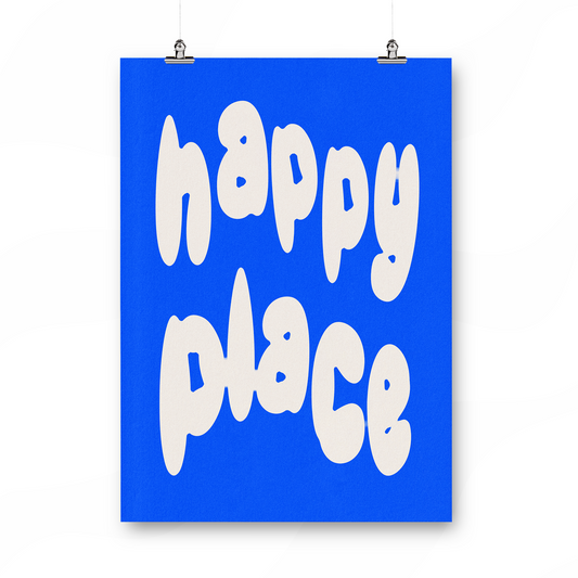 Happy Place Blue Print