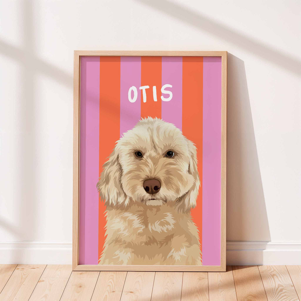 Custom Pet Portrait - Beach Stripes ™