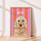 Custom Pet Portrait - Beach Stripes ™