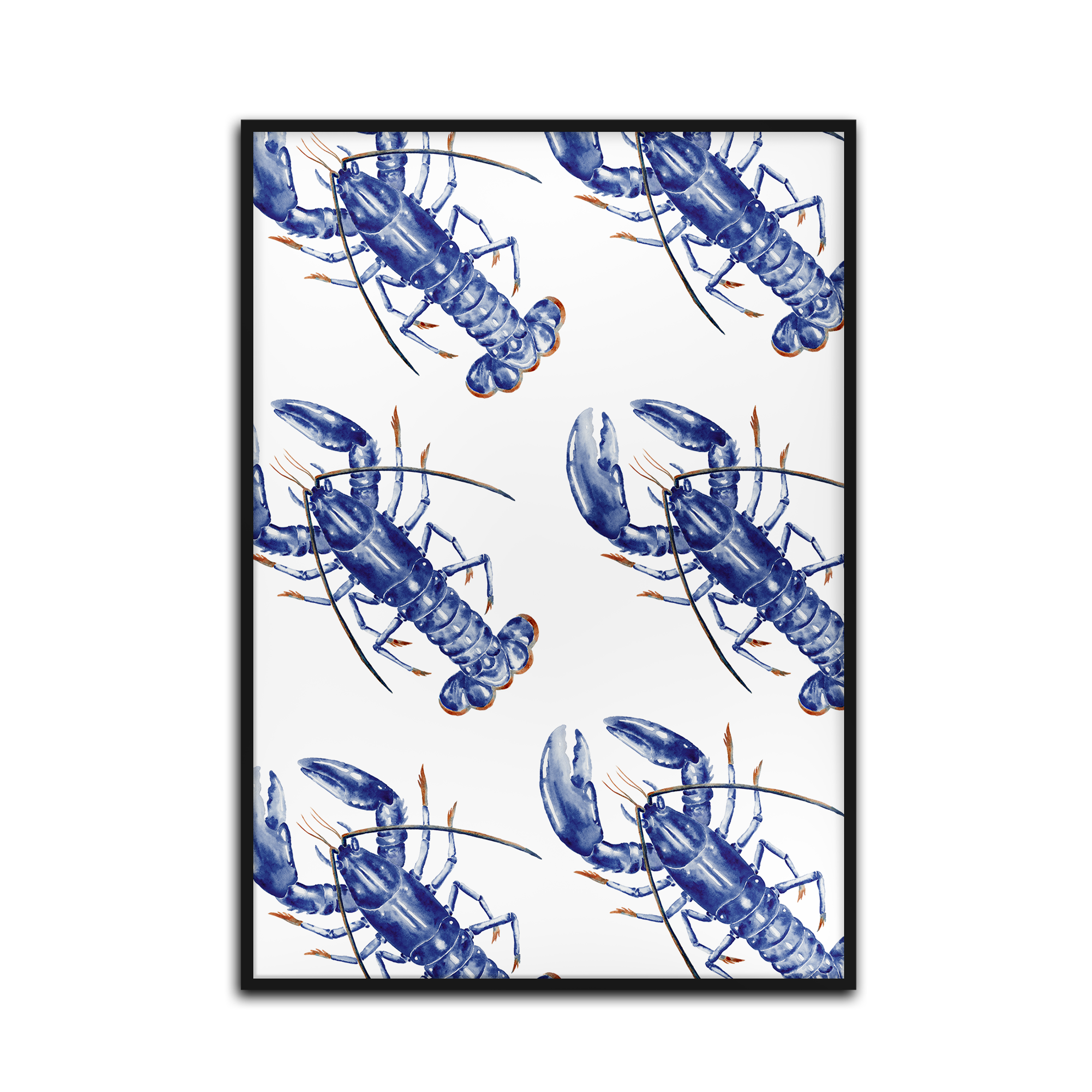 Lots of IOW Lobster Diagonal Print