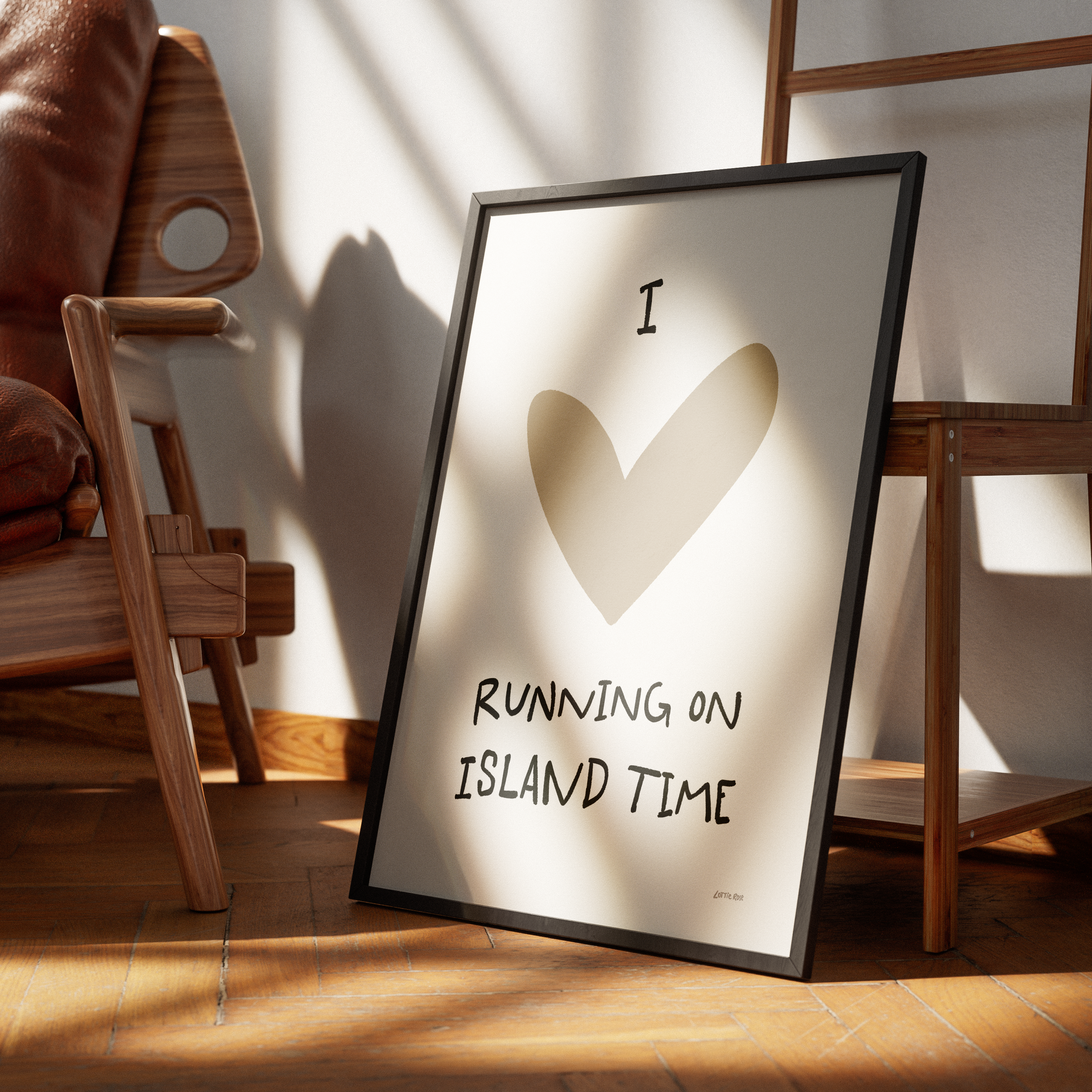 Running on IOW Time Nude Print