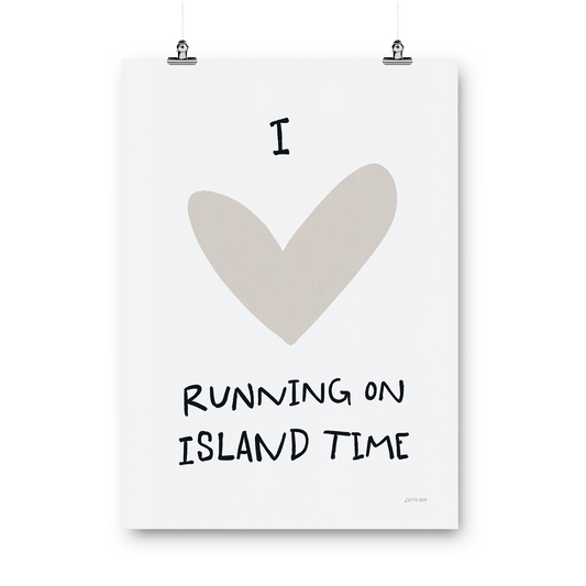 Running on IOW Time Nude Print