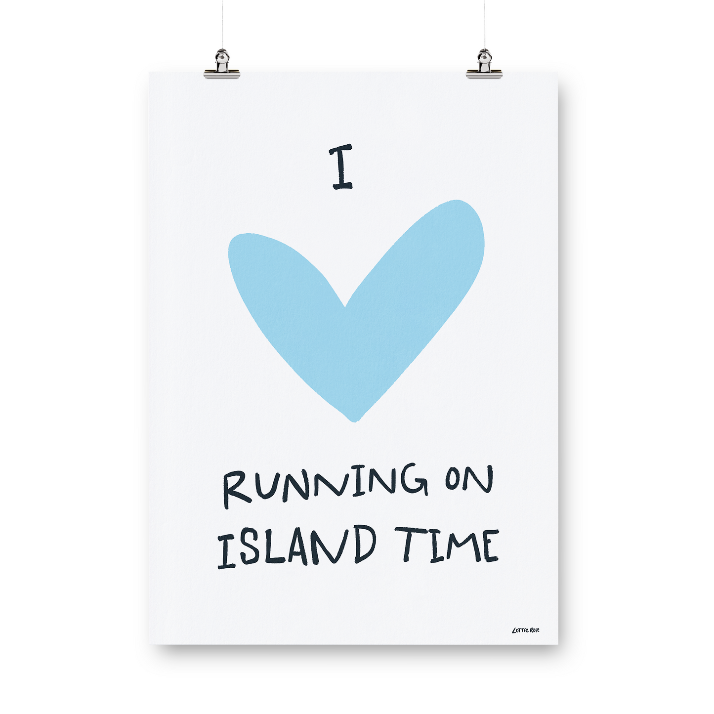 Running on IOW Time Print