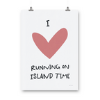 Running on IOW Time Coral Print
