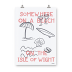 Somewhere On a Beach Print