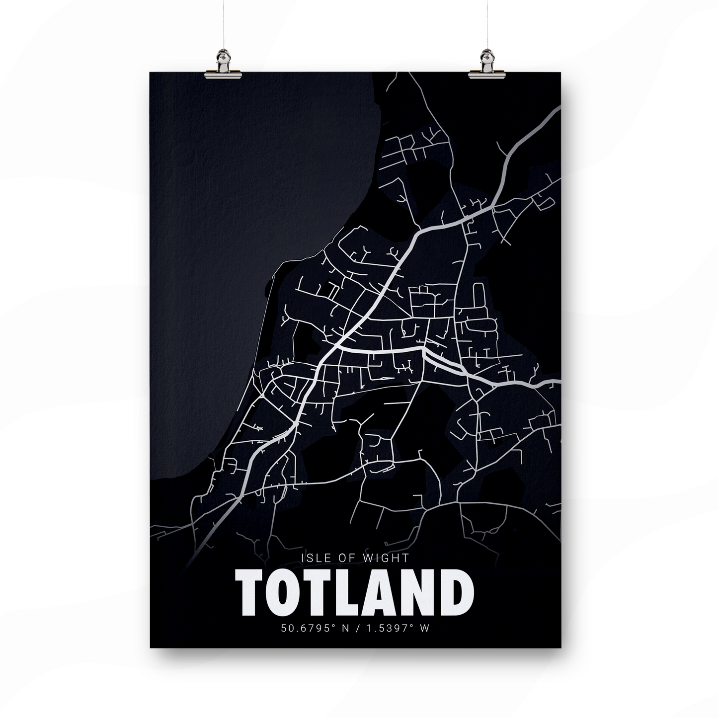 Blackout Geographic Print