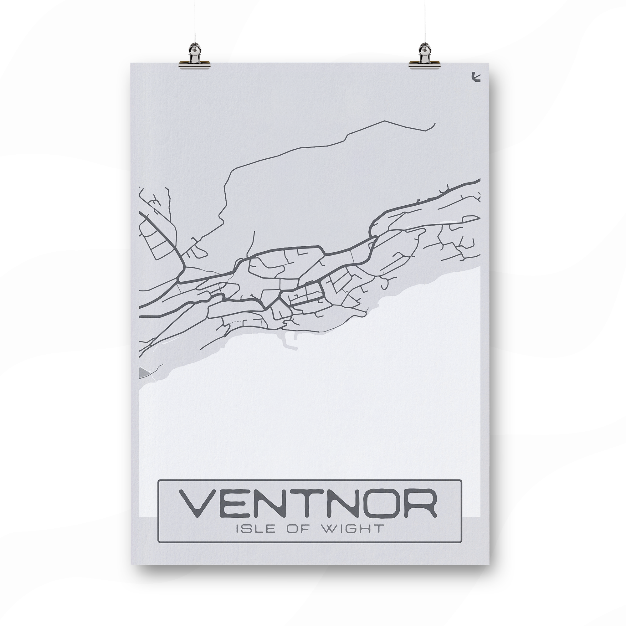 Greyscale Geographic Print