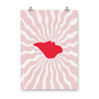 Wavey Pink IOW Print