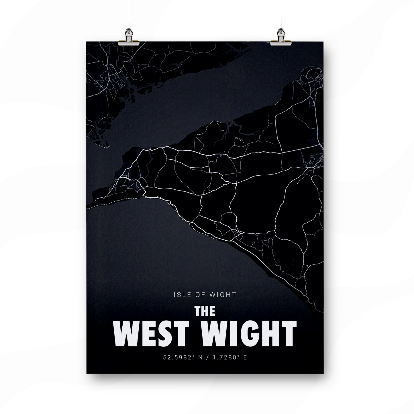 Blackout Geographic Print