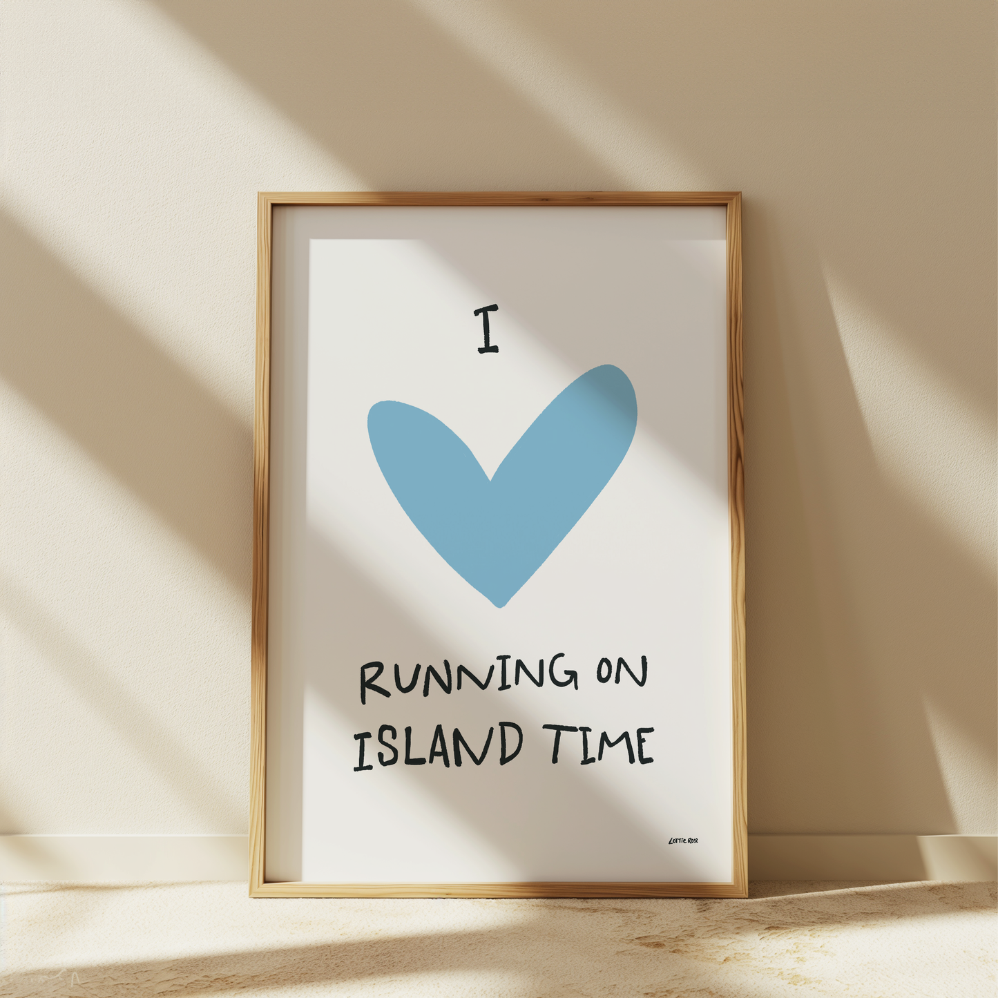 Running on IOW Time Print