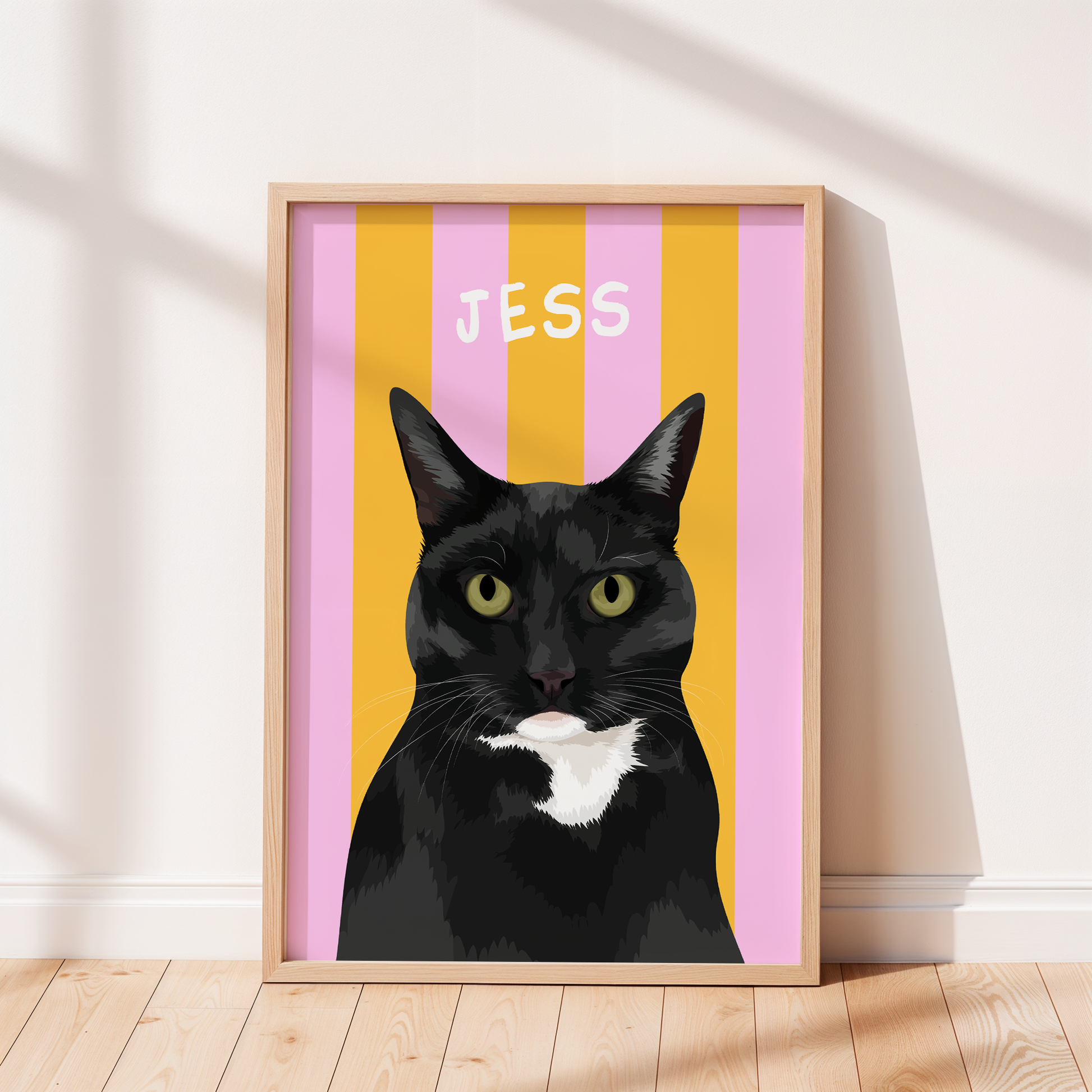 Beach Stripes - Custom Pet Portrait™