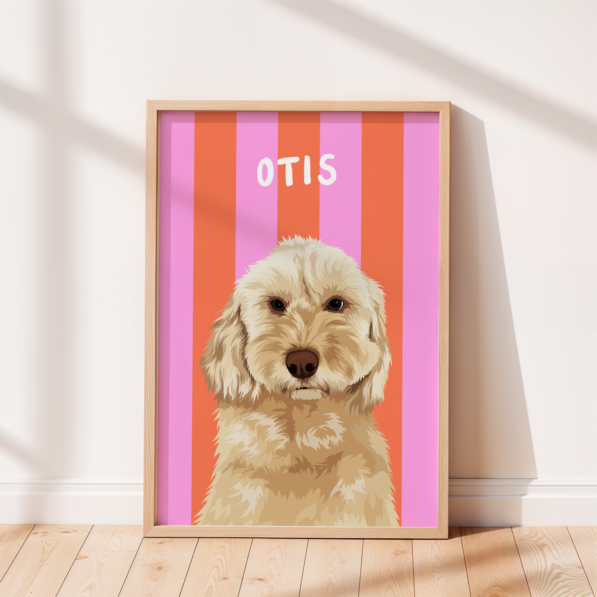 Beach Stripes - Custom Pet Portrait™