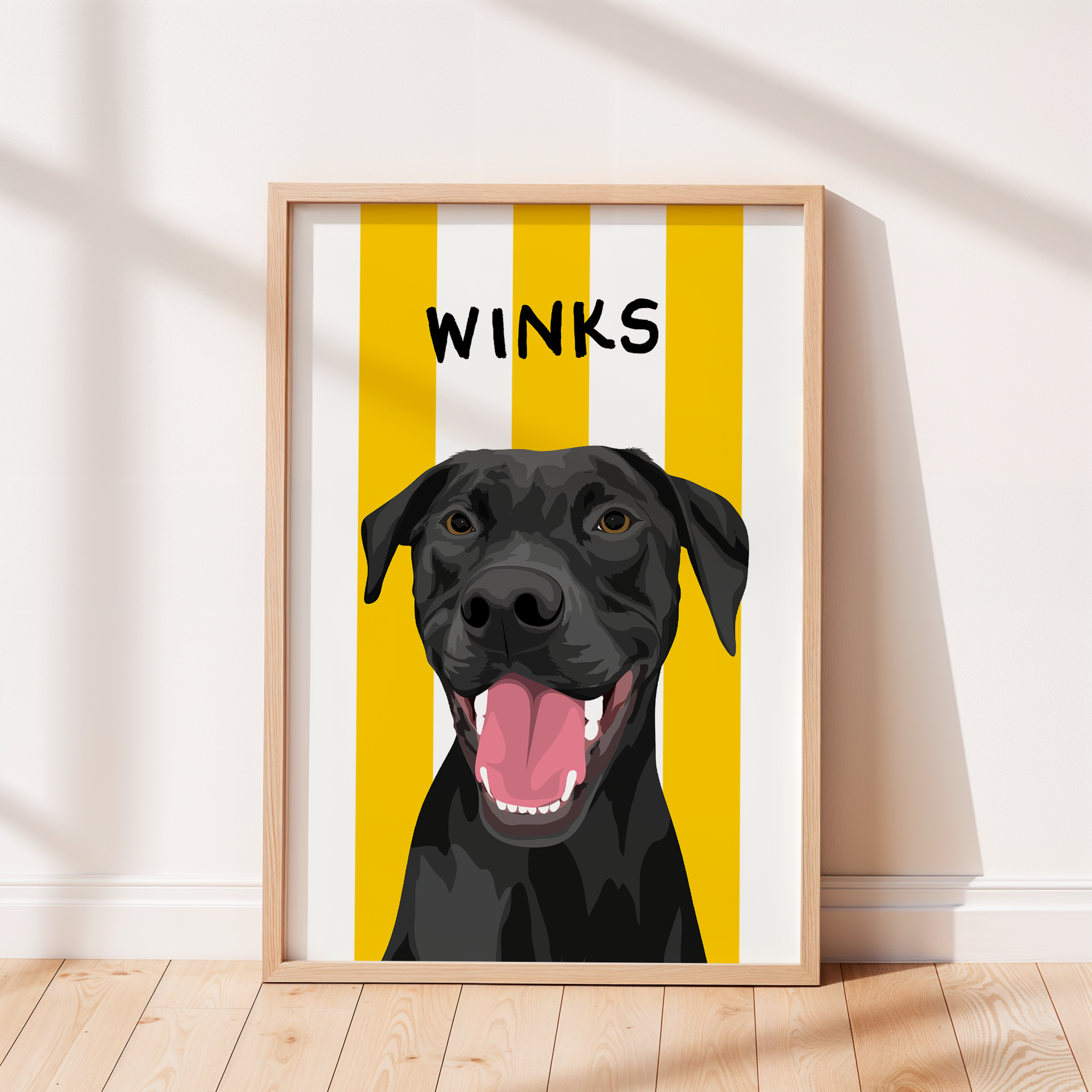 Custom Pet Portrait - Beach Stripes ™